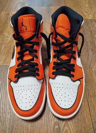 Кросівки чоловічі nike air jordan 1 mid se «turf orange» розмір 42.5