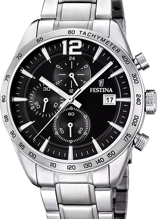 Чоловічий годинник festina timeless chronograph f16759/4 оригінал гарантія