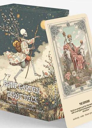 Обучающее таро сад костей bone garden tarot размер 12х7 колода гадальных карт в подарочной коробке