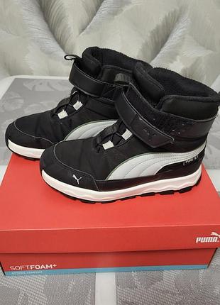 Зимние термо ботинки puma, в очень красивом состоянии, носили один сезон. замеры стельки на фото.