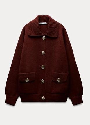 В наявності! кардиган/бомбер/піджак zara із сорочковим коміром і довгими рукавами.