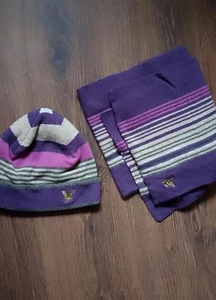 Шапка і шарф lyle & scott