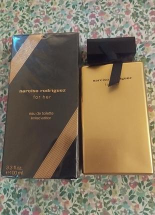 Туалетна вода limited edition narciso rodriguez for  her оригінал б/в