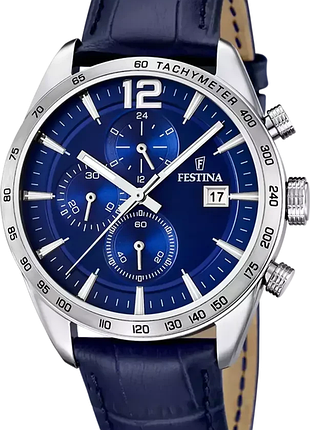 Чоловічий годинник festina timeless chronograph f16760/3 оригінал гарантія