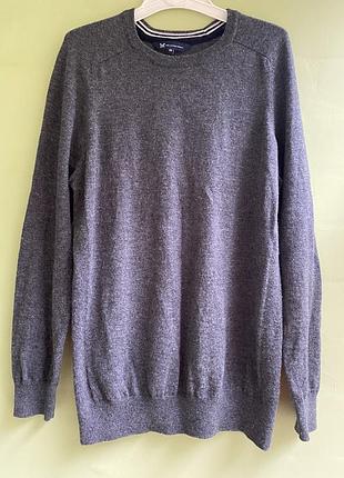 Чоловічий джемпер crew clothing company (100% extrafine merino wool), розмір m