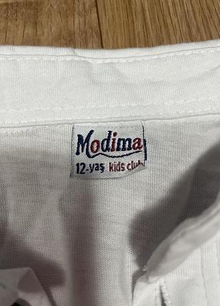 Поло чоловіче mdm біле з принтом 3