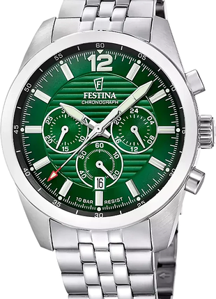Чоловічий годинник festina timeless chronograph f20742/5 оригінал гарантія