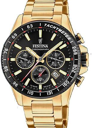 Чоловічий годинник festina timeless chronograph f20634/5 оригінал гарантія
