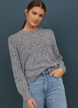 Светр жіночий h&m сірий меланж