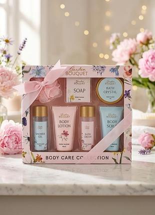 🌸 подарунковий б'юті-набір для тіла garden bouquet (peony bloom) — розкішний spа-догляд 🎁✨
