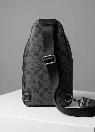 Сумка - слинг coach мужской черный 6