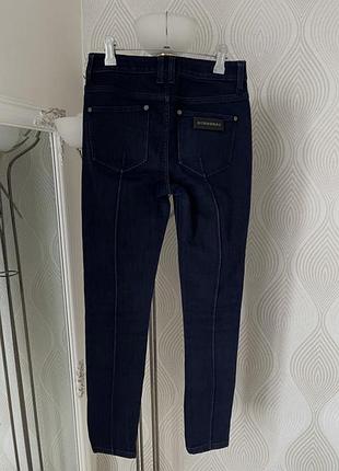 Жіночі сині джинси burberry оригінал модель skinny cropped leg розмір 26w