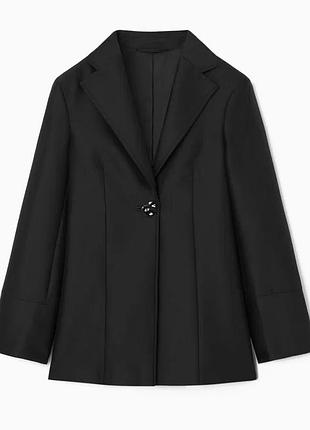 Новый. пиджак с шерстью cos brooch-detail wool-blend blazer оригинал.зе свежих коллекций