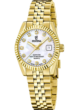 Женские часы festina classic steel swiss made f20089/1 оригинал гарантия
