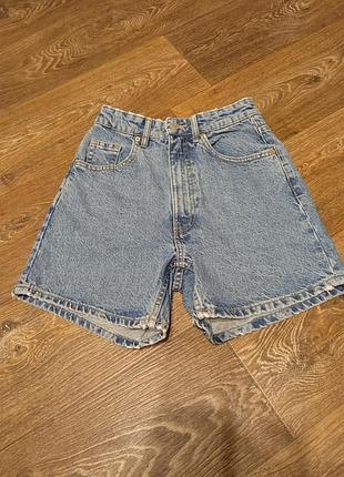 Джинсовые шорты бермуды zara 2