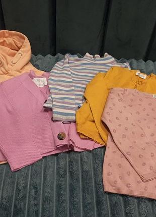 Кофти hm, zara, next на дівчинку 4-6 років