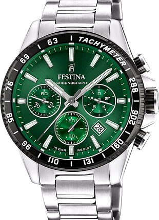 Чоловічий годинник festina timeless chronograph f20560/4 оригінал гарантія