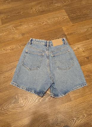 Джинсовые шорты бермуды zara 6
