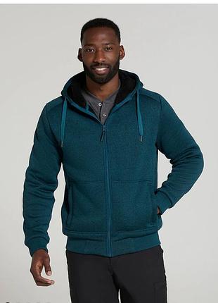 Чоловіча флісова куртка на хутрі з капюшоном mountain warehouse р.xl