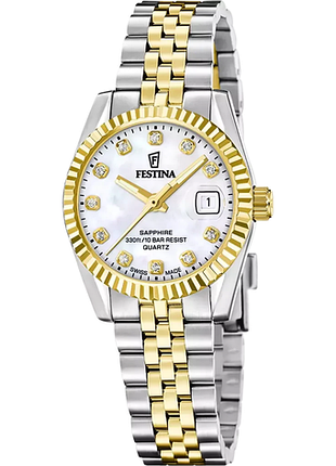 Женские часы festina classic steel swiss made f20088/1 оригинал гарантия