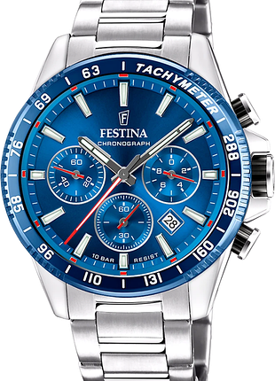 Чоловічий годинник festina timeless chronograph f20560/3 оригінал гарантія