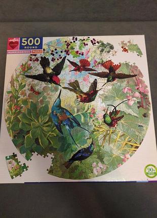 Круглый пазл eeboo колибри (hummingbirds) 500 элементов