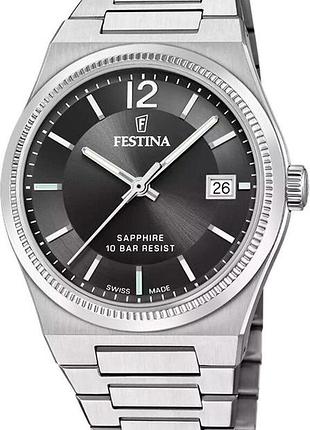 Женские часы festina rive swiss made f20035/6 оригинал гарантия