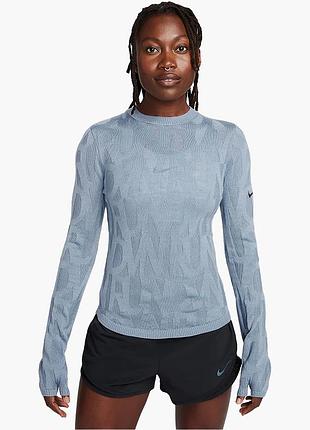 Шерстяной женский спортивный лонгслив свитер найк nike running division wool knit, s, оригинал