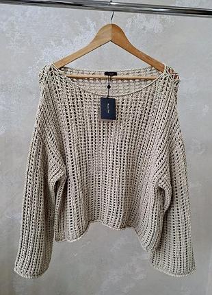 Massimo dutti новый свитер сетка оверсайз 6