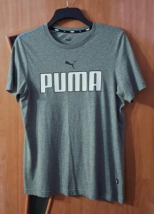Спортивна футболка чоловіча puma сіра, розмір s