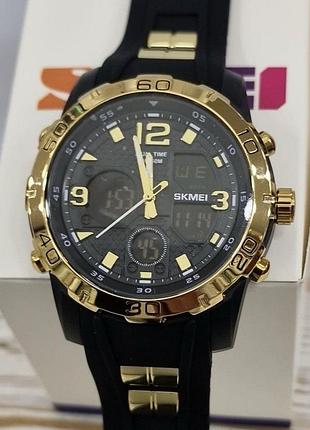 Мужские часы skmei sport 2102-g1b1 оригинал гарантия