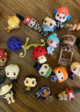 Игрушки-киндер джой ван пес (kinder joy one piece funko pop): luffy, nami, zoro, usopp, chopper, vivivi, niko robin, crocodile