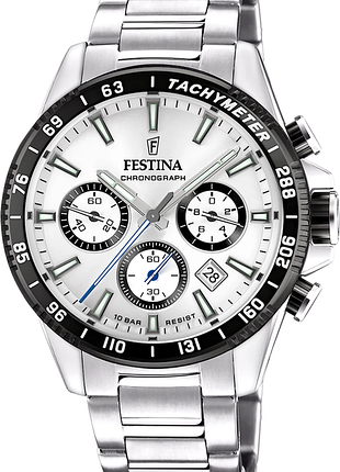 Чоловічий годинник festina timeless chronograph f20560/1 оригінал гарантія