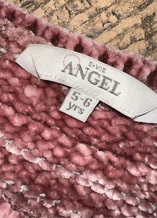 Светр для дівчинки angel, 5-6 років, теплий 3