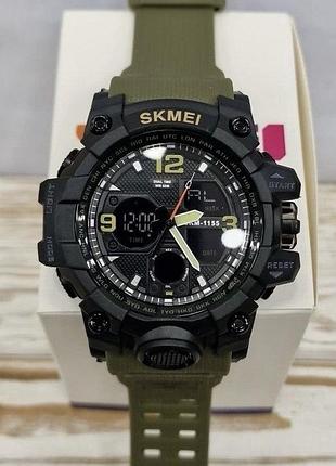 Чоловічий годинник skmei sport 1155-b1b3 оригінал гарантія