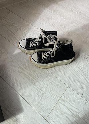 Кеди  converse чорні високі