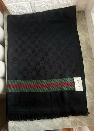 Шерстяний палантин шарф gucci 4