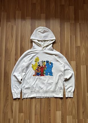 Худі uniqlo x kaws x sesame street l / кофта кавс юнікло сезам