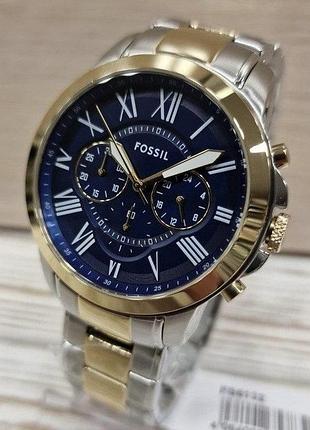 Мужские часы fossil grant chronograph fs6132 оригинал гарантия