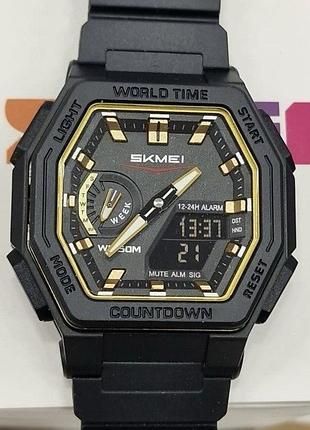 Чоловічий годинник skmei sport 2438-b9a1 оригінал гарантія