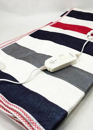 Электропростынь электрическая простынь с подогревом electric blanket 150х120см в полоску