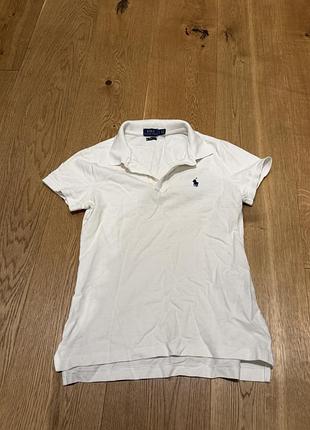 Поло жіноче polo ralph lauren біле, розмір s