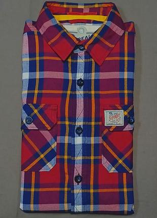 Воротник 41 см superdry &amp;co. size s фланелевая рубашка в клетку tge lumberjack twill spirit of japan 
 100% cotton