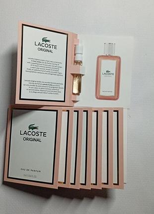 Пробник lacoste original pour femme eau de parfum 2 ml