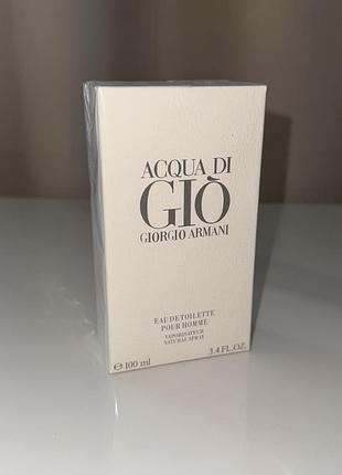 Чоловічі парфуми  giorgio armani acqua di gio франція  100 мл  духи шлейфовий аромат для чоловіка армані