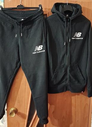 Спортивний костюм чоловічий new balance чорний, розмір s