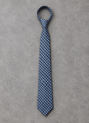 Шовкова краватка boss hugo boss (made in italy / клітинка vichy)