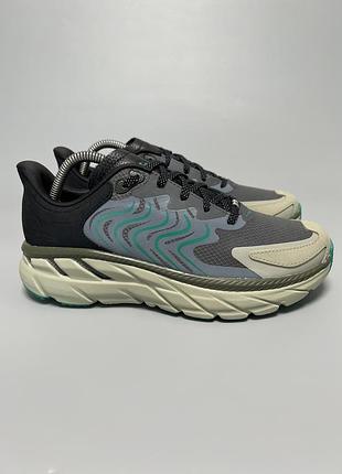 Кросівки для комфортної ходьби бігу тренувань hoka one one clifton ls ts  ‘stealth tech pack’ 1150920 ckb