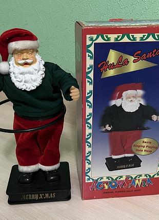 Музична анімована іграшка санта клаус hula santa