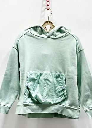 Повсякденний костюм для хлопчика zara м'ятний, розмір xs (6-7 років), трикотаж та плащівка